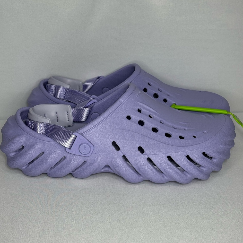 CROCS Echo Lavender Clogs Shoes - Picture 4 of 8